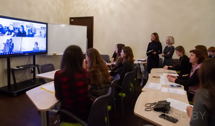 Студенты ГрГУ имени Янки Купалы приняли участие в I Международной студенческой научно-практической видеоконференции «Язык и общество: межкультурные перспективы»