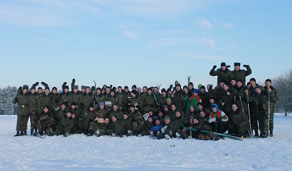 На военном факультете провели спортивный праздник, посвященный Всемирному дню снега