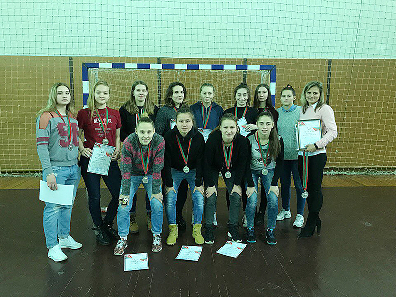 Женская сборная ГрГУ имени Янки Купалы стала второй на Открытом Кубке по футболу в залах на призы Белорусской ассоциации студенческого спорта