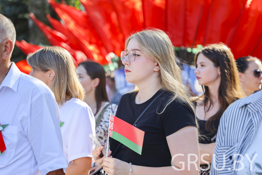 ФОТОФАКТ: Купаловцы приняли участие в праздновании дня освобождения Гродно от немецко-фашистских захватчиков